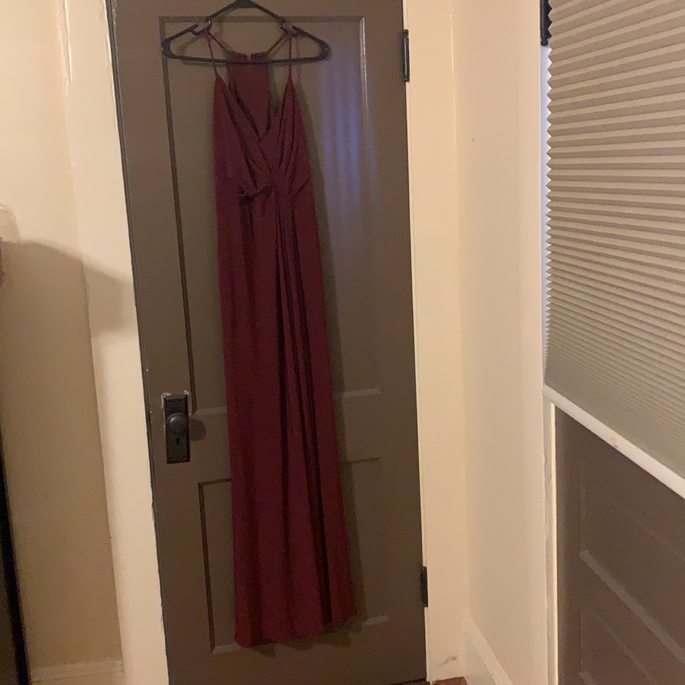 Size 8 bridesmaid dress in Merlot